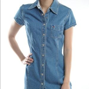 Y2k max Tommy Hilfiger Denim Mini Dress (Host Pick)